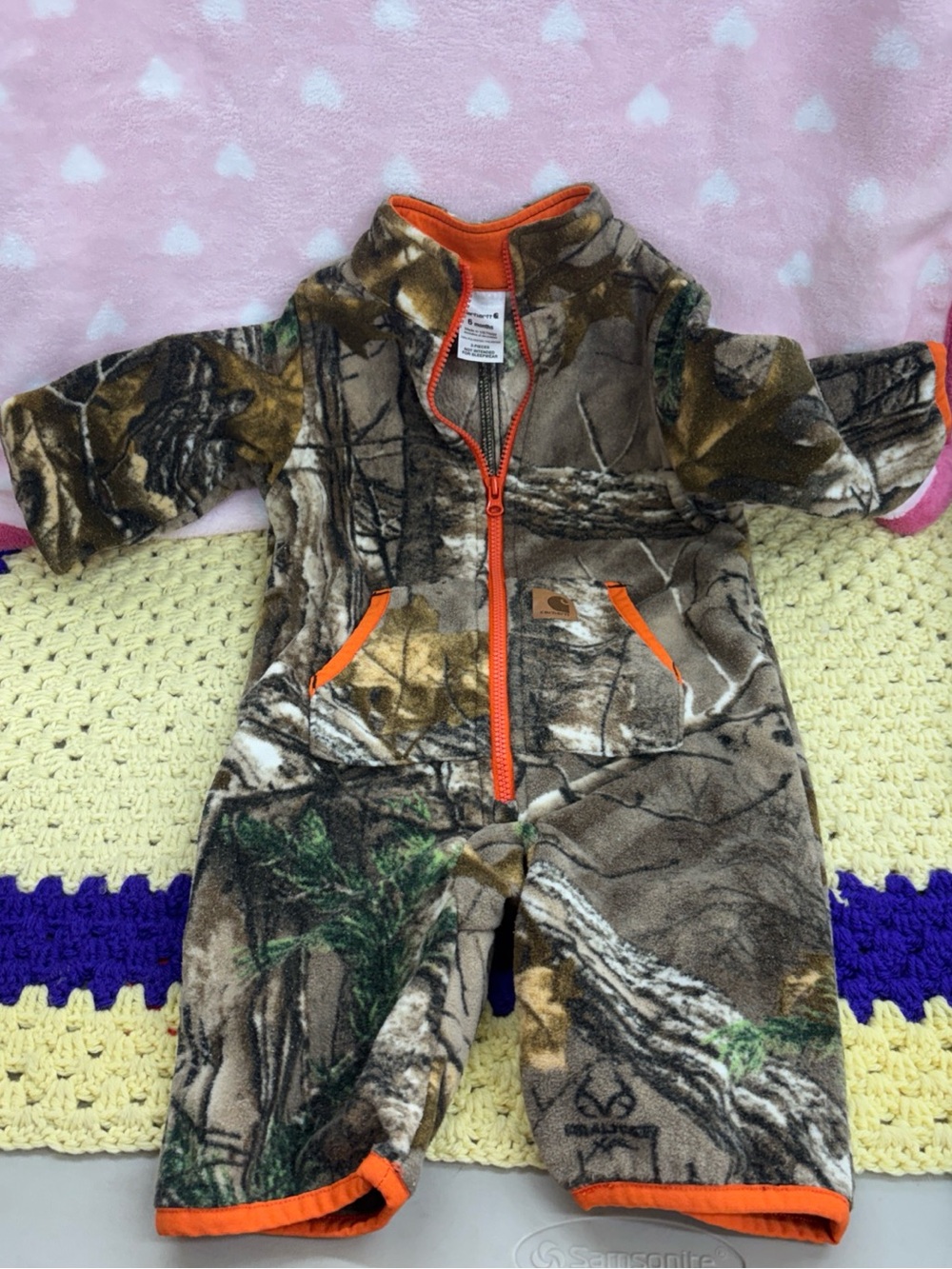 Carhartt Realtree camo all in one size 6 months